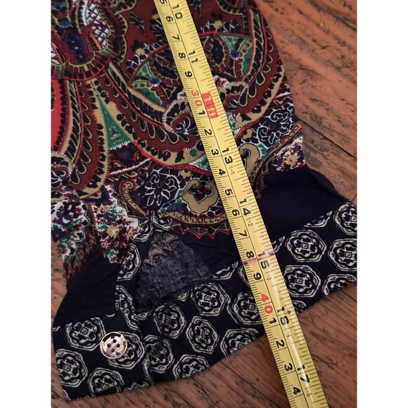 Step in Style Dress Tunic Embelished Boho L/XL Blue - Picture 8 of 8